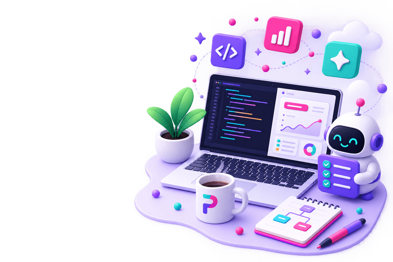 PrabhJas Tech Systems Illustration